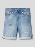 Spodnie i spodenki dla chłopców - Szorty jeansowe o kroju regular fit z 5 kieszeniami model ‘RICK’ - miniaturka - grafika 1