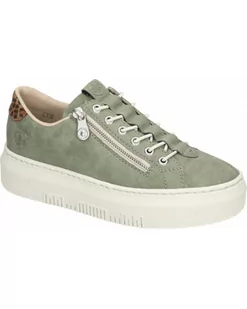 PÓŁBUTY RIEKER - 940217-07 GREEN - Rieker - Półbuty damskie - miniaturka - grafika 1