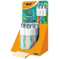 Przybory szkolne - Długopis Bic Velour 4 kolory 1,0 mm - miniaturka - grafika 1