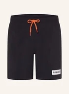 Kąpielówki męskie - Napapijri Kąpielówki Bokserki Box Logo schwarz - NAPAPIJRI - miniaturka - grafika 1
