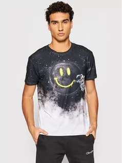 Koszulki i topy damskie - Miss Mr. GUGU & GO T-Shirt Unisex Space Smile Szary Regular Fit - grafika 1