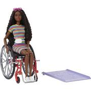 Lalki dla dziewczynek - Mattel Lalka Fashionistas Na wózku inwalidzkim GRB94 - miniaturka - grafika 1