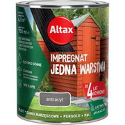 Farby i impregnaty do drewna - Impregnat do drewna ogrodowego JEDNA WARSTWA 0,75 l Antracyt Altax - miniaturka - grafika 1