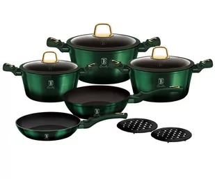 Berlinger Haus 10-częściowy komplet kuchenny Emerald Collection - Zestawy garnków i patelni - miniaturka - grafika 3