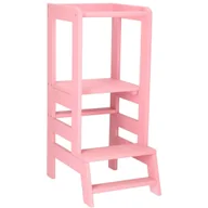 Pozostałe akcesoria kuchenne - Kitchen helper, pomocnik kuchenny, podest dla dzieci 90 cm różowy KCH01 PINK - miniaturka - grafika 1
