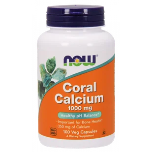 Now Foods Wapno Koralowe (Coral Calcium) - Wapno z Koralowca 1000 mg (100 kaps.) - Suplementy naturalne - miniaturka - grafika 1