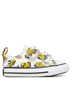 Buty dla chłopców - Converse Trampki Chuck Taylor All Star Construction Truck Easy-On A12610C Biały - miniaturka - grafika 1