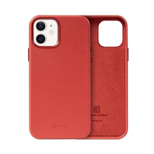 Crong Essential Cover - Etui ze skóry ekologicznej iPhone 12 / iPhone 12 Pro (czerwony) - Etui i futerały do telefonów - miniaturka - grafika 2