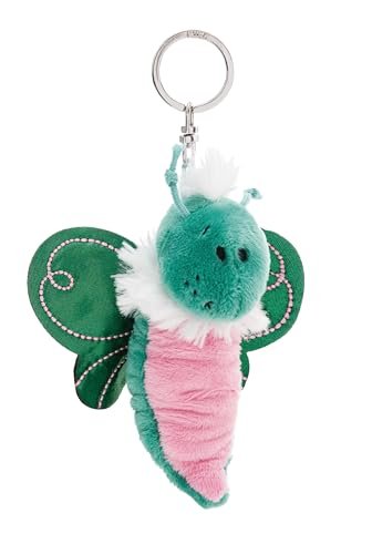 NICI 62885 brelok motyl Flibbies, wierny pluszowy towarzysz do plecaka lub torby, zawieszka na klucze dla małych i dużych, 10 cm, zielony