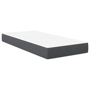 Materac kieszeniowy vidaXL Ciemnoszary 90x200x20 cm - Materace - miniaturka - grafika 1
