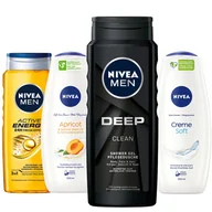 Zestawy kosmetyków męskich - Nivea, Zestaw Żeli Pod Prysznic, 4x500ml - miniaturka - grafika 1