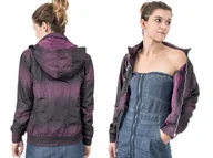 Kurtki damskie - Kurtka Damska Wiatrówka z Kapturem 1505 r S fiolet - miniaturka - grafika 1