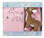 Okrycia kąpielowe dla dzieci - Zestaw dla niemowląt ręcznik kosmetyczka Sterntaler jelonek Rosie - miniaturka - grafika 1