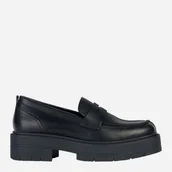 Półbuty damskie - Loafersy damskie skórzane Geox GEOD36VDI00043C9999 37 Czarne (8056206346536). Loafersy damskie - miniaturka - grafika 1