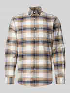 Koszule męskie - Koszula flanelowa o kroju regular fit z czystej bawełny - miniaturka - grafika 1