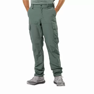 Męskie spodnie trekkingowe Jack Wolfskin BARRIER PANT M hedge green - 46 - Spodnie sportowe męskie - miniaturka - grafika 1