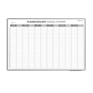 Planer ROCZNY suchościeralny magnetyczny 90x60 cm - Tablice i flipcharty - miniaturka - grafika 1