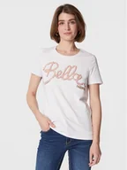 Koszulki i topy damskie - Fracomina T-Shirt FR23ST3003J401N5 Biały Regular Fit - miniaturka - grafika 1