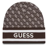 Czapki damskie - Czapka Guess W4BZ21 Z3JD2 Brązowy - miniaturka - grafika 1