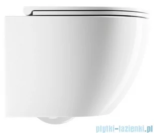 Omnires Ottawa Silent Power™ miska WC wisząca + deska wolnoopadająca biały połysk OTTAWASPXMWBP - Kompakty WC - miniaturka - grafika 5