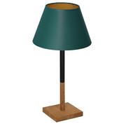 Lampy stojące - Luminex Table lamps 3752 lampa stołowa lampka 1x60W E27 czarny/zielony/naturalny/złoty - miniaturka - grafika 1