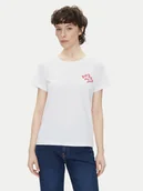 Koszulki i topy damskie - Pepe Jeans T-Shirt Rosey PL506070 Biały Regular Fit - miniaturka - grafika 1