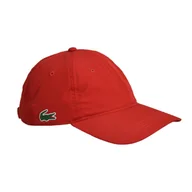 Czapki męskie - Czapka z daszkiem bejsbolówka Lacoste Cap Red Czerwona - RK2662HEN - miniaturka - grafika 1