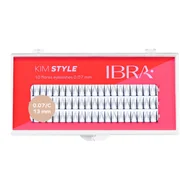 Sztuczne rzęsy i akcesoria - IBRA Makeup Zestaw Kępek Kim Style C 0,07-13mm - miniaturka - grafika 1