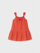 Sukienki i spódniczki dla dziewczynek - Mayoral Sukienka letnia 3938 Pomarańczowy - miniaturka - grafika 1