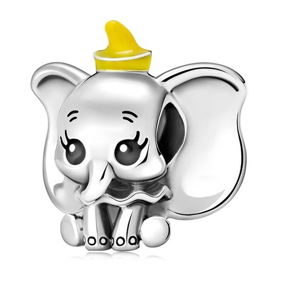 Zawieszka Charms SREBRO 925 Koralik Disney Słoń Dumbo