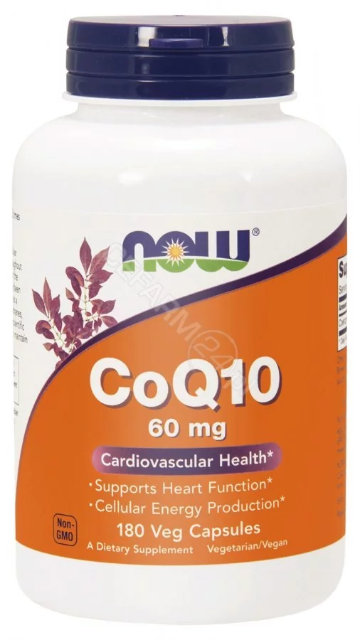 Now Foods Foods Koenzym Q10 (CoQ10) 60 mg/180 Veg Capsules TT000519