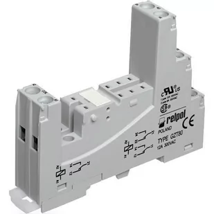Relpol Gniazdo wtykowe GZT80-SZARE do przekaźników RM84 RM85 RM87L RM87P relpol_852612 - Inne akcesoria elektryczne - miniaturka - grafika 1