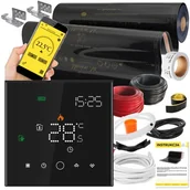 Ogrzewanie podłogowe - Folia grzewcza na podczerwień MISSION AIR 160 W/m2 Black Gold PTC 30m2 (30m x 100cm) + regulator Leo Czarny Wi-Fi | Bezpłatny transport - miniaturka - grafika 1