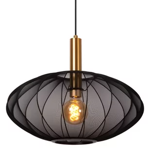 Lampa wisząca nad stół Corina 03447/52/30 Lucide klosz siatka czarna złota - Lampy sufitowe - miniaturka - grafika 1