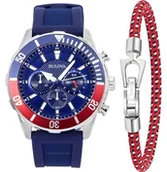 Zegarki męskie - Bulova Watch 98K111, niebieski - miniaturka - grafika 1