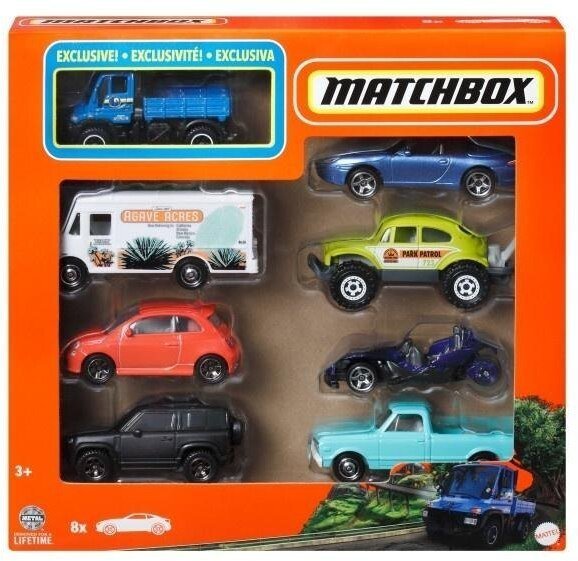 Matchbox Pojazdy 8-pak mix 6szt