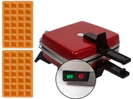 Gofrownice - Profesjonalna Gofrownica Dezal 301.5 Profi-w 4x7 1300W Czerw Ruchomy Zawias - miniaturka - grafika 1