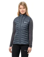 Kamizelki damskie - Jack Wolfskin Routeburn Pro Ins Vest W kamizelka damska, grafitowy/szary (Cool Grey), XL - miniaturka - grafika 1