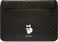 Torby na laptopy - Etui Karl Lagerfeld Karl Lagerfeld Sleeve KLCS16SAKHPCK 16" czarny/black Saffiano Monogram Choupette - miniaturka - grafika 1