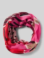 Apaszki i szaliki damskie - Szal kominowy z aplikacją z logo - miniaturka - grafika 1