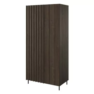 Szafa dwudrzwiowa PIEMONTE 01 jesion portland/czarny - Szafy - miniaturka - grafika 1