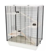 Klatki dla gryzoni - INTER-ZOO Diego + Wood beżowy - klatka dla chomika - 780x480x800 mm - miniaturka - grafika 1