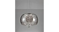 Lampy sufitowe - Lumina Deco Deco NOWOCZESNA LAMPA WISZĄCA CHROMOWANA RUBINA D40 DECO - miniaturka - grafika 1
