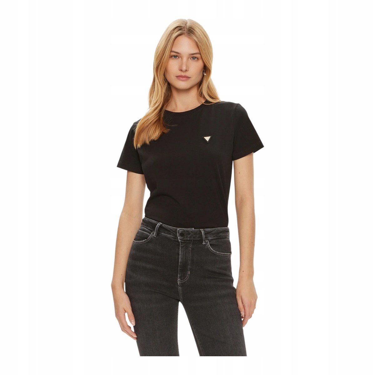 GUESS KOSZULKA DAMSKA T-SHIRT COLETTE T-SHIRT CZARNA r.M
