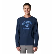 Koszulki sportowe męskie - Koszulka męska Columbia Rockaway River™ Graphic Ls Tee Rozmiar: XL / Kolor: czarny/biały - miniaturka - grafika 1