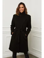 Kurtki damskie - L'armoire de Suzette Płaszcz zimowy w kolorze czarnym - miniaturka - grafika 1