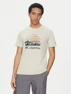 Koszulki męskie - Columbia T-Shirt Path Lake™ II Graphic 1934814 Beżowy Regular Fit - miniaturka - grafika 1