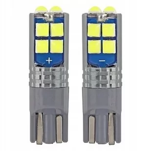 CANBUS AMiO Led 10smd 3030 t10 w5w white 12v/24v AMI-02447 - Żarówki samochodowe - miniaturka - grafika 1