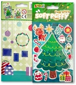 Szkolne artykuły papiernicze - Naklejki puffy Fun with Christmas Tree - miniaturka - grafika 1