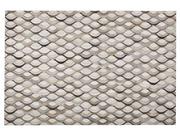 Dywany - Beliani Dywan patchworkowy skórzany 160 x 230 cm brązowo-beżowy KIRCA - miniaturka - grafika 1